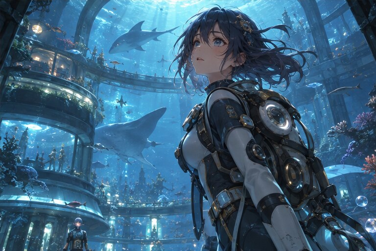 Underwater explorer style reference
