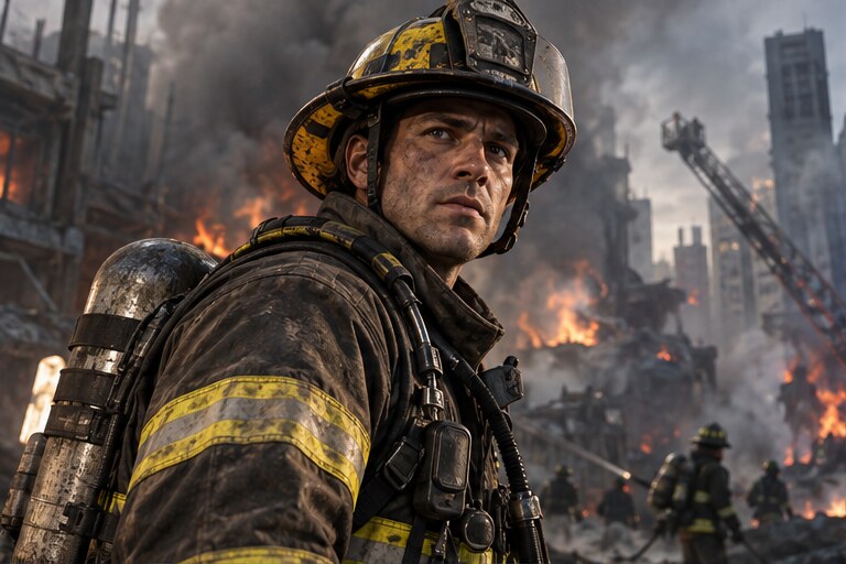 Urban rescue firefighter style reference
