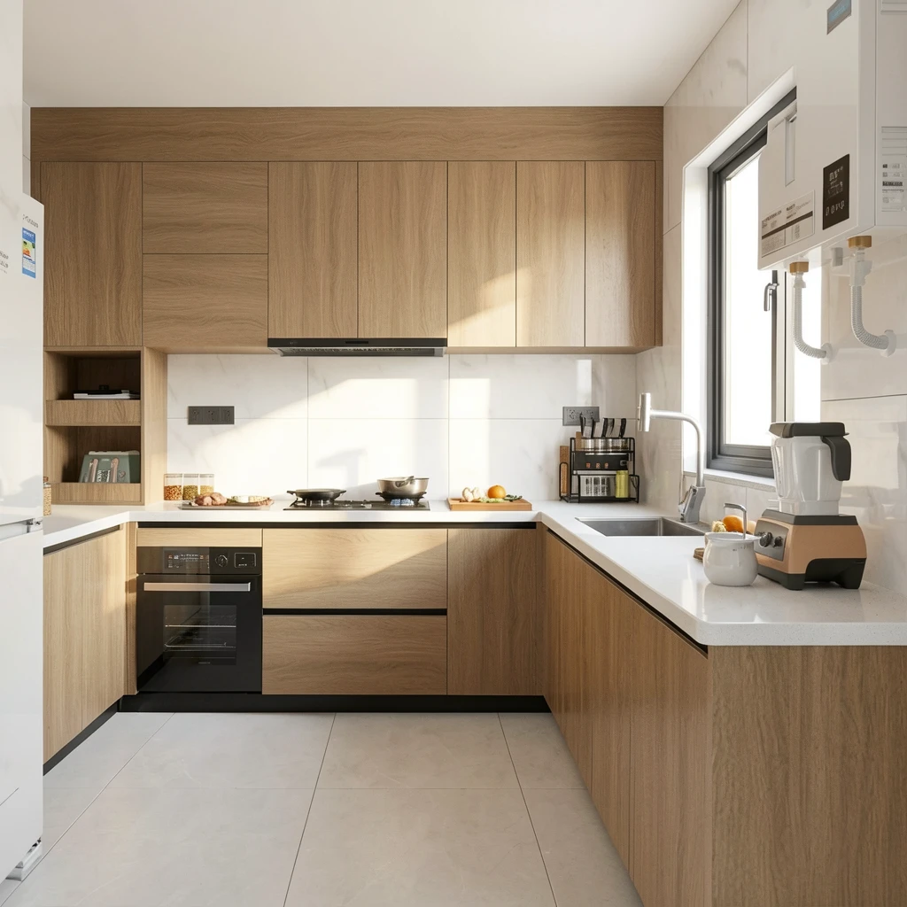 Kitchen image after AI upscaling